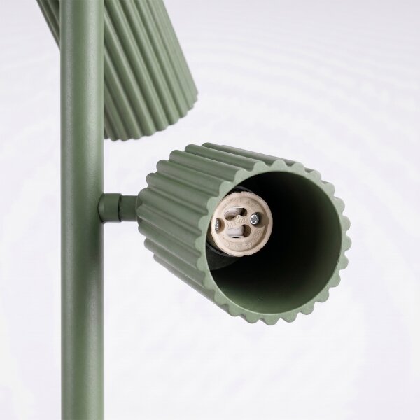 Sollux SL.2026 - Stojacia lampa KARBON 3xGU10/10W/230V zelená