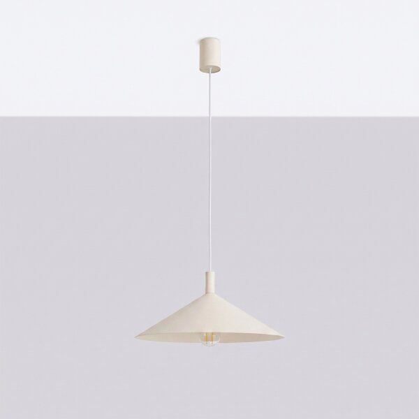Sollux SL.2539 - Luster na lanku NOX 1xE27/15W/230V krémový