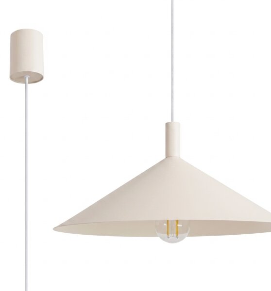 Sollux SL.2539 - Luster na lanku NOX 1xE27/15W/230V krémový