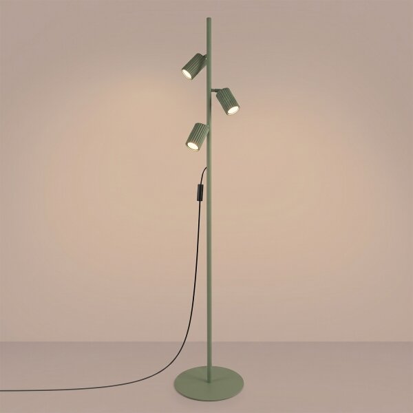 Sollux SL.2026 - Stojacia lampa KARBON 3xGU10/10W/230V zelená