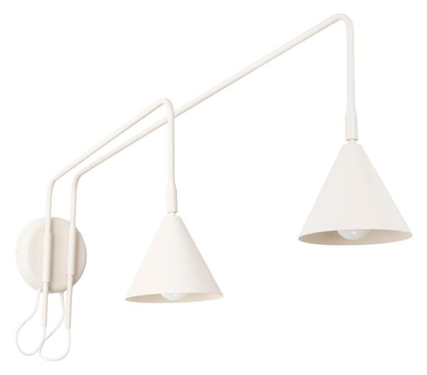 Sollux SL.2509 - Nástenné svietidlo NOX 2xE14/10W/230V krémové