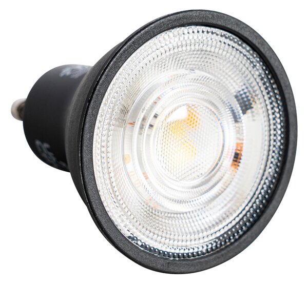 Sada 5 stmievateľných LED žiaroviek GU10 čiernych 6W 500lm 2700K
