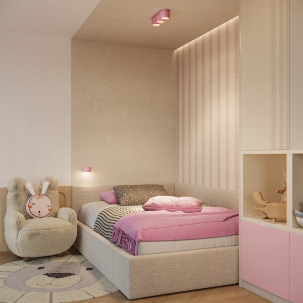 Sollux SL.2465 - Nástenné svietidlo MODO 1xGX53/10W/230V ružové