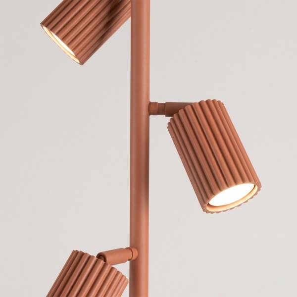 Sollux SL.2024 - Stojacia lampa KARBON 3xGU10/10W/230V oranžová