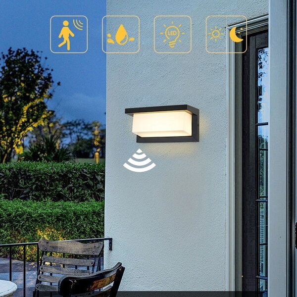 Brilagi - LED Solárne nástenné svietidlo so senzorom BRICKY LED/5W/6V IP65