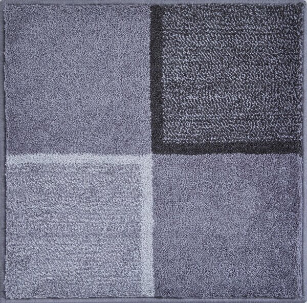 GRUND Kúpeľňový koberec DIVISO sivý Rozmer: 60x60 cm