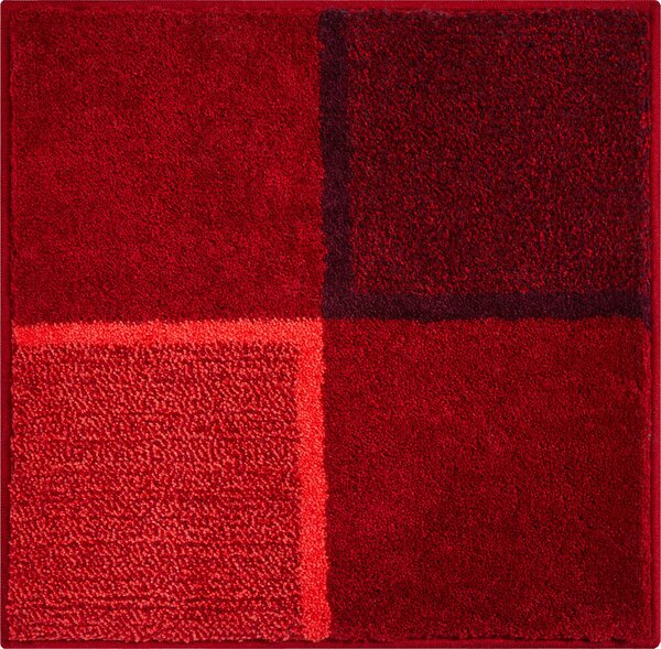 GRUND Kúpeľňový koberec DIVISO rubín Rozmer: 60x60 cm