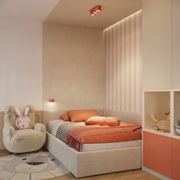 Sollux SL.2449 - Nástenné svietidlo MODO 1xGX53/10W/230V oranžové