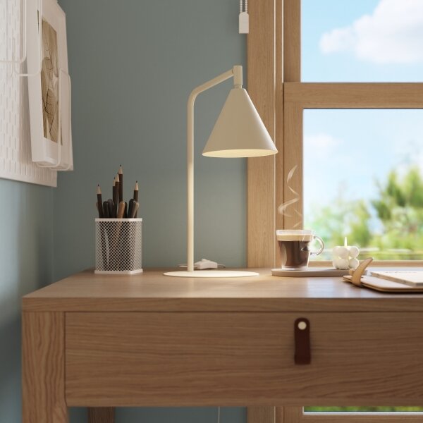 Sollux SL.2569 - Stolná lampa NOX 1xE14/10W/230V krémová