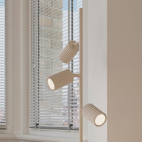 Sollux SL.2018 - Stojacia lampa KARBON 3xGU10/10W/230V krémová