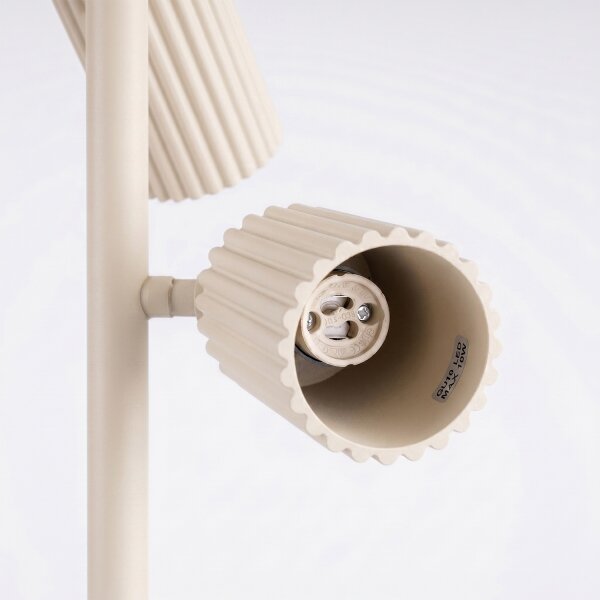 Sollux SL.2018 - Stojacia lampa KARBON 3xGU10/10W/230V krémová