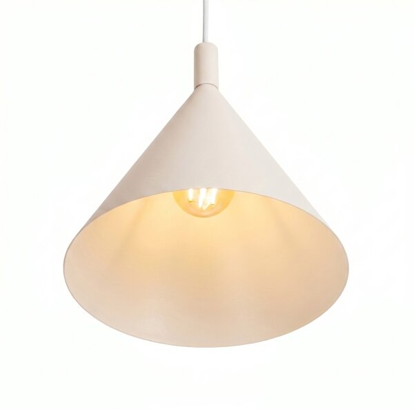 Sollux SL.2524 - Závesný luster na lanku NOX 1xE27/15W/230V krémový