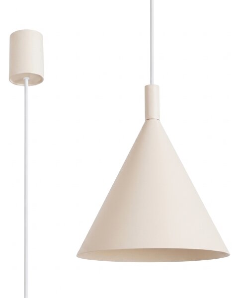 Sollux SL.2524 - Závesný luster na lanku NOX 1xE27/15W/230V krémový