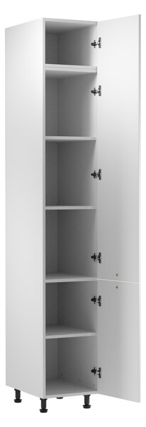 Vysoká kuchynská skriňa SALERNO - šírka 40 cm, biela