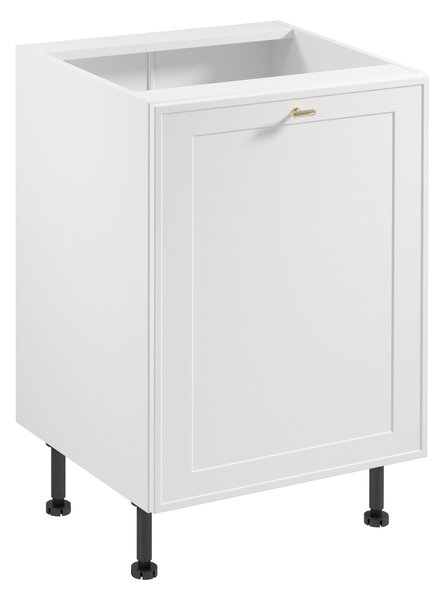 Dolná jednodverová skrinka SALERNO - šírka 60 cm, biela