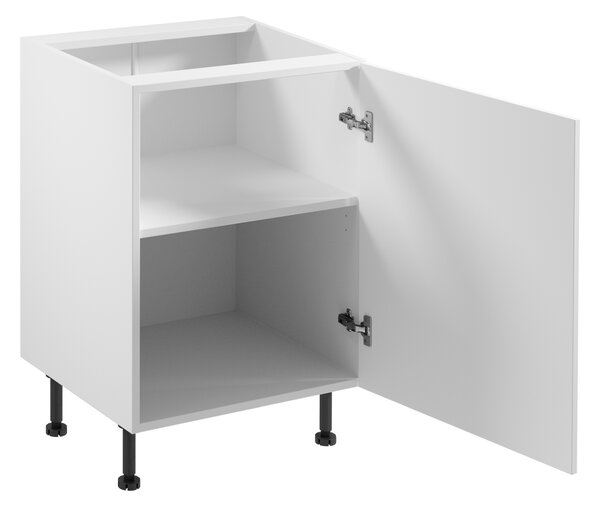 Dolná jednodverová skrinka SALERNO - šírka 60 cm, biela