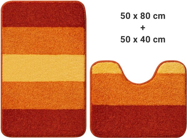 GRUND Súprava koberčekov WAYMORE oranžová 50x40+50x80 cm