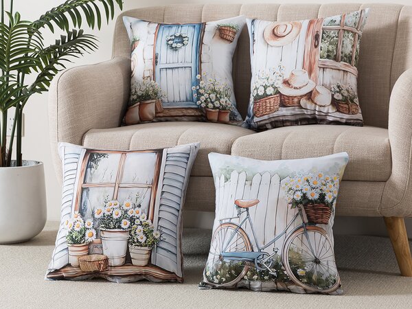 XPOSE® Set obliečok na vankúš VALENTINA (digitálna tlač) 43x43 cm - set 4 ks