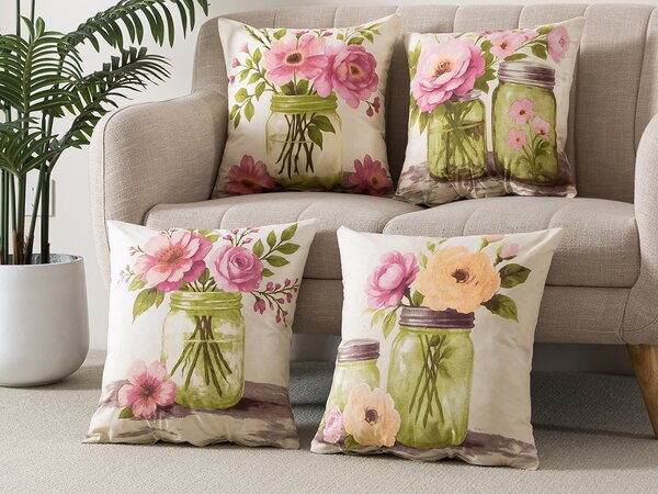 XPOSE® Set obliečok na vankúš ROMANCE 43x43 cm - set 4 ks