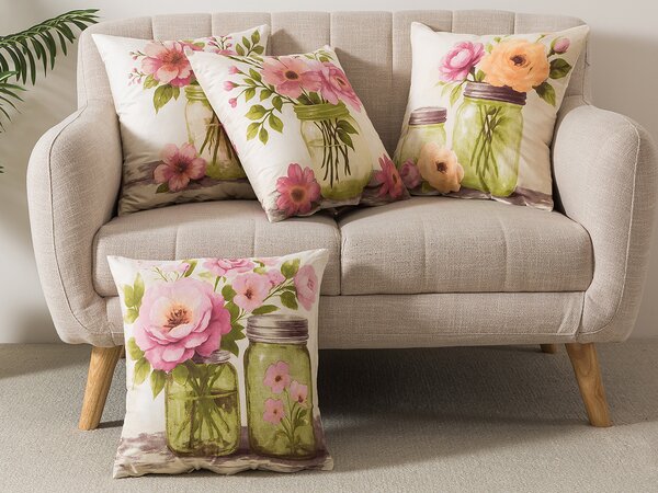 XPOSE® Set obliečok na vankúš ROMANCE 43x43 cm - set 4 ks