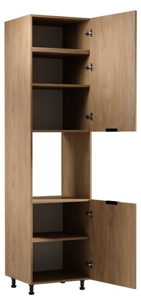 Kuchynská skriňa na vstavanú rúru SALERNO - šírka 60 cm, dub