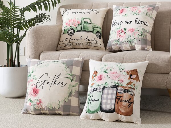 XPOSE® Set obliečok na vankúš FARMÁR 43x43 cm - set 4 ks