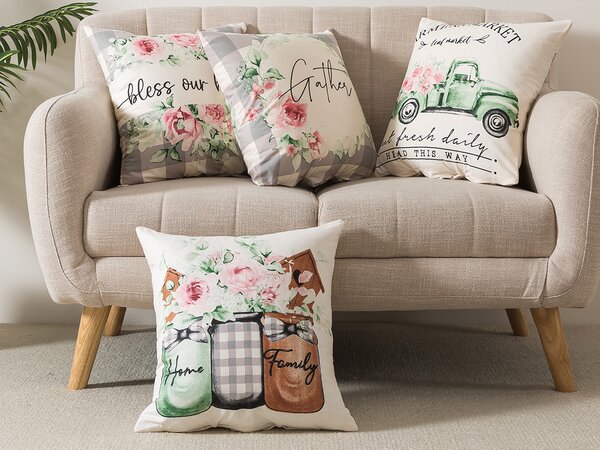 XPOSE® Set obliečok na vankúš FARMÁR 43x43 cm - set 4 ks