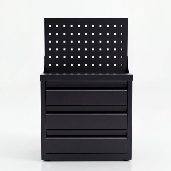 Organizér s perforovanou tabuľou a zásuvkami 660 x 400 x 300 mm
