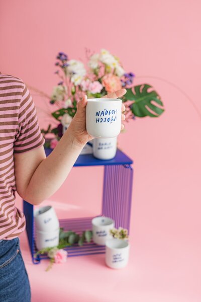 Porcelánový hrnček Nádech / výdech 270 ml