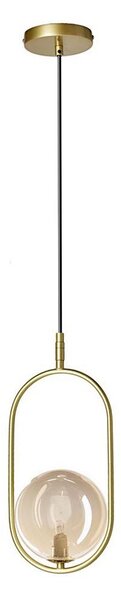 Luster na lanku CORDEL 1xG9/28W/230V mosadz/dymová béžová