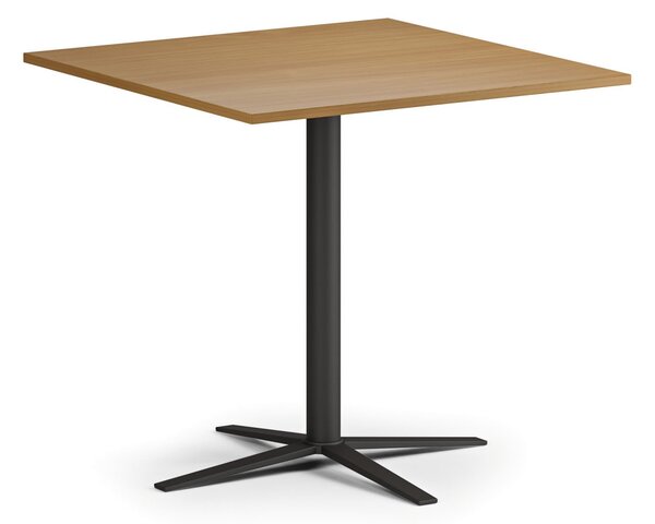Konferenčný stolík AURA, 60x60 cm, čierna podnož, buk