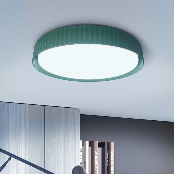 Brilagi -LED stmievateľné stropné svietidlo LUCIA LED/48W/230V pr. 41 cm zelené+diaľkové ovládanie