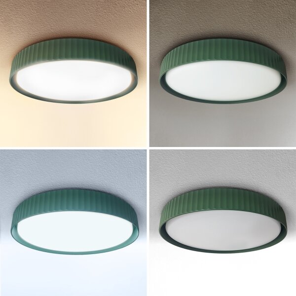 Brilagi -LED stmievateľné stropné svietidlo LUCIA LED/48W/230V pr. 41 cm zelené+diaľkové ovládanie