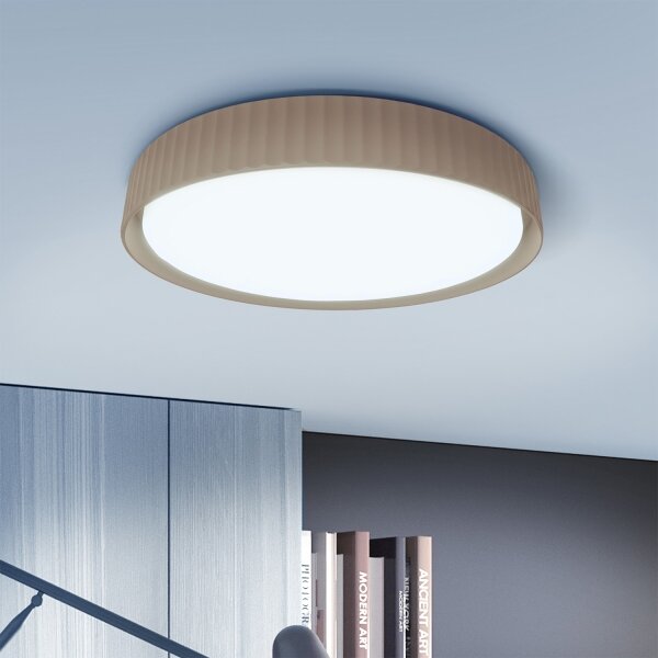 Brilagi - LED stmievateľné stropné svietidlo LUCIA LED/48W/230V pr. 41 cm hnedé s diaľkovým ovládaním