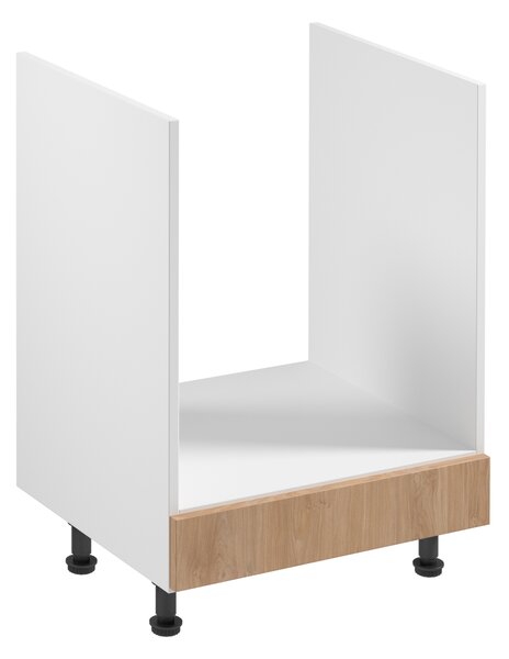 Kuchynská skrinka pre vstavanú rúru SALERNO - šírka 60 cm, biela / dub