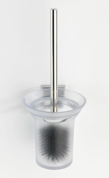 WENKO WC kefa BEZ VŔTANIA PowerLoc LACENO lesklý kov 37x14x16 cm