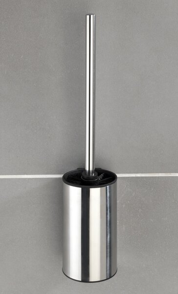 WENKO WC kefa BEZ TURBLE TurboLoc DETROIT lesklý kov 40x9x9 cm