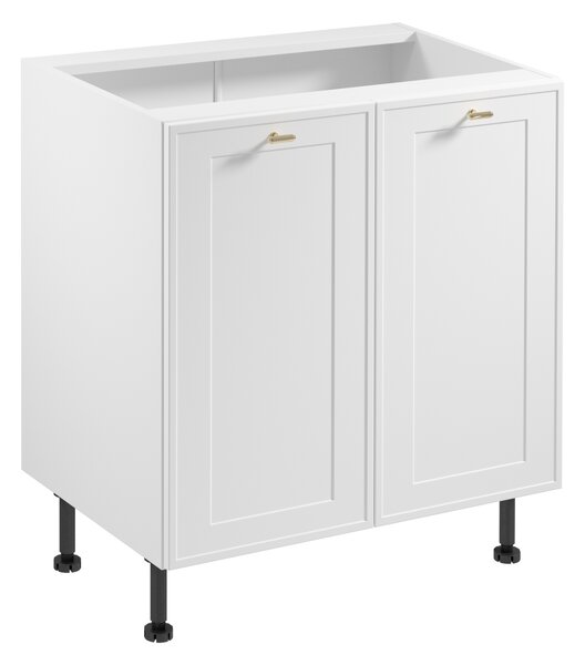 Dolná dvojdverová skrinka SALERNO - šírka 80 cm, biela