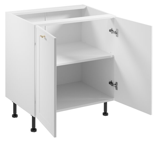 Dolná dvojdverová skrinka SALERNO - šírka 80 cm, biela