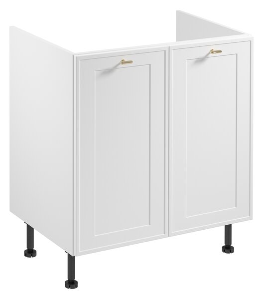 Dolná drezová skrinka SALERNO - šírka 80 cm, biela