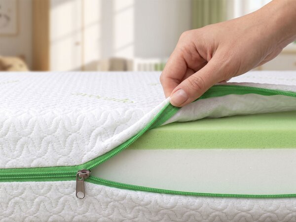 Detský penový matrac Calavo Basic 70x140 - viskózový poťah Avocado