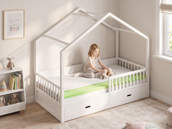 Detský penový matrac Calavo Basic 70x140 - viskózový poťah Avocado