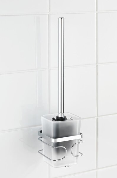 WENKO WC kefa BEZ VŔTANIA Premium lesklý kov 38x9x10 cm