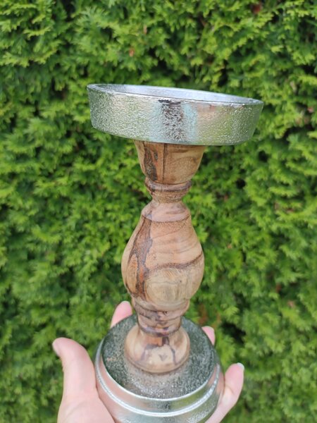 Lampy Tiffany Svietnik kov/drevo 1102