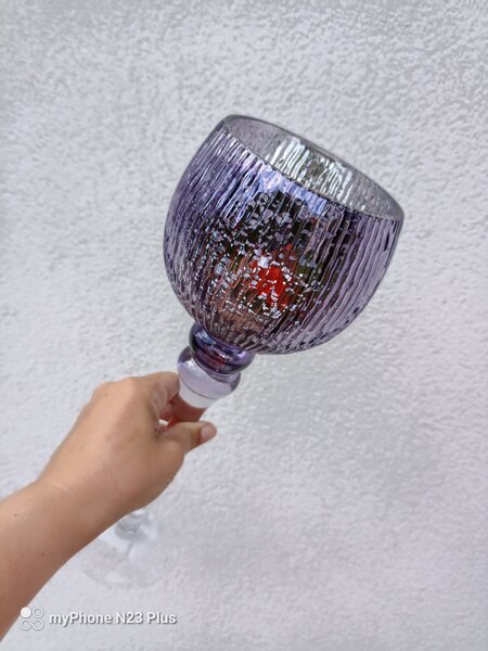 Lampy Tiffany Svietnik stojanový fialový 1004