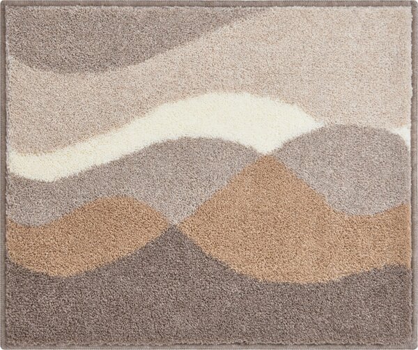 GRUND Kúpeľňový koberec HILLS taupe Rozmer: 55x65 cm