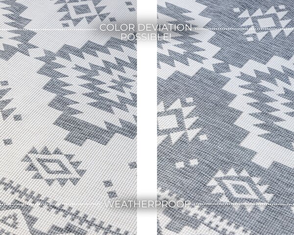 ELLE Decoration , Kusový koberec Gemini 106018 Silver z kolekcie Elle – na von aj na doma, 120x170, šedá, chodba / predsieň