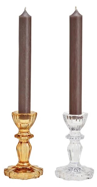 Lampy Tiffany Svietnik z priehľadného skla 2dielny 1107