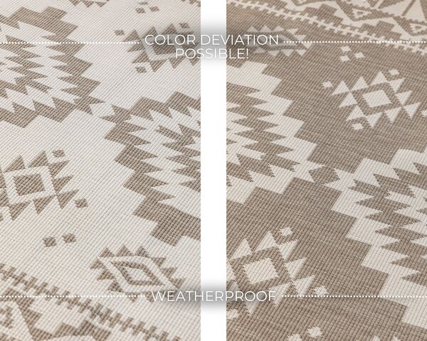 ELLE Decoration , Kusový koberec Gemini 106021 Linen z kolekcie Elle – na von aj na doma, 80x150, béžová, chodba / predsieň