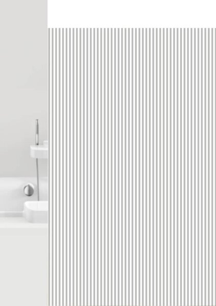 GRUND Sprchový záves VERTICAL bielo-sivý 180x200 cm